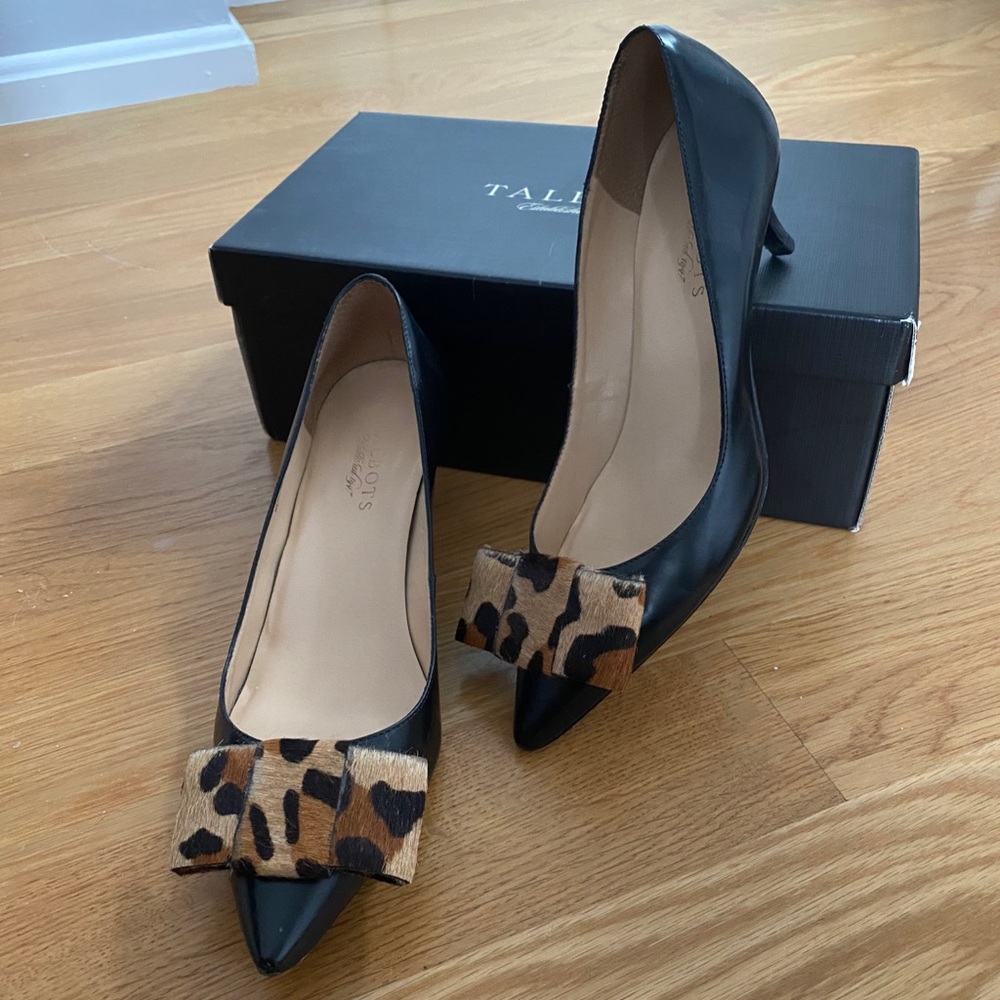 Talbots Dahlia Calf Hair Bow Mini Heel
